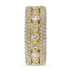 Damenring aus Gelbgold mit lab grown Diamanten BDR0060LG-GSL