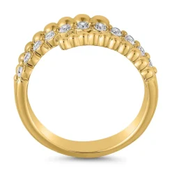 Damenring aus Gelbgold mit lab grown Diamanten BDR0111LG-GSL