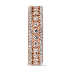 Damenring aus Roségold mit lab grown Diamanten BDR0074LG-RSL