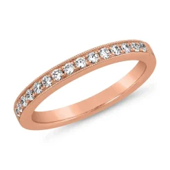 Damenring aus Roségold mit Diamanten BDR0057-RSL