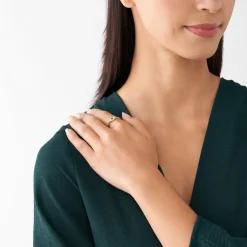 Damenring aus Sterlingsilber, vergoldet JFS00580998