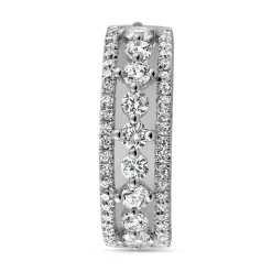 Damenring aus Weißgold oder Platin, lab grown Diamanten BDR0067LG-WSL