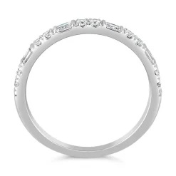 Damenring aus Weißgold oder Platin mit Diamanten BDR0065-WSL