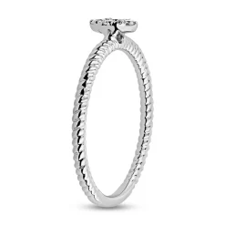 Damenring mit Diamanten, Weißgold oder Platin BDR0095-WSL