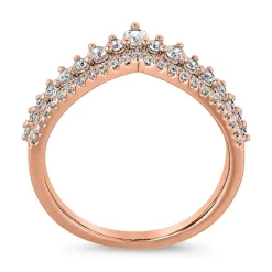 Damenring mit lab grown Brillanten aus Roségold BDR0061LG-RSL