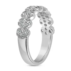 Damenring mit lab-grown Diamanten, Weißgold oder Platin BDR0049LG-WSL