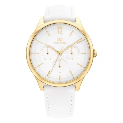 Damenuhr Layla aus vergoldetem Edelstahl und Leder 1782454