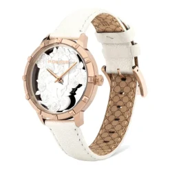 Damenuhr Marietas mit weiß-schimmerndem Lederband PL.16041MSR/01