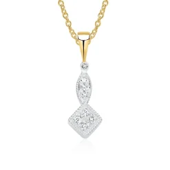 Diamant Anhänger aus 14-karätigem Gold DP0204SL
