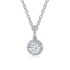 Diamant Anhänger 750er Weißgold BDP0005Di030-18KWSL