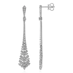 Diamant Ohrhänger aus Weißgold oder Platin BDE0080-WSL