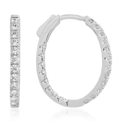 Diamant Ohrschmuck, wahlweise aus Weißgold oder Platin BDE0045-WSL