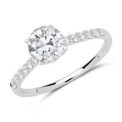 Diamant Ring 585er Weißgold DR0322SL-14KW