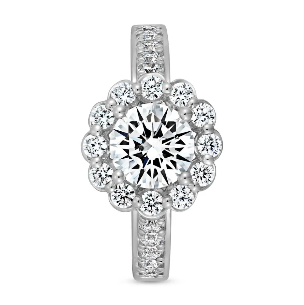 Diamant Verlobungsring aus Weißgold oder Platin BDR0031-WSL