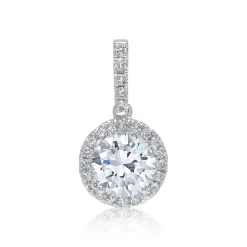 Diamantanhänger 0,62 ct gesamt 750er Weißgold BDP0016Di-18KWSL