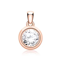 Diamantanhänger aus 14-karätigem Roségold BDP0033Di070-14KRSL