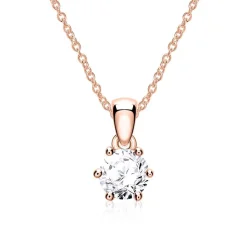 Diamantanhänger für Damen aus 14K Roségold BDP0034Di020-14KRSL