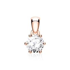 Diamantanhänger für Damen aus 14K Roségold BDP0034Di020-14KRSL