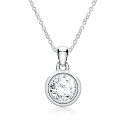 Diamantanhänger für Damen aus 585er Weißgold BDP0033Di050-14KWSL