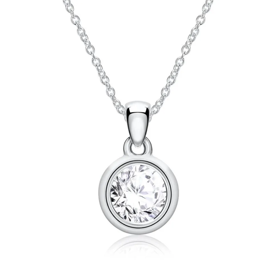 Diamantanhänger für Damen aus 585er Weißgold BDP0033Di050-14KWSL