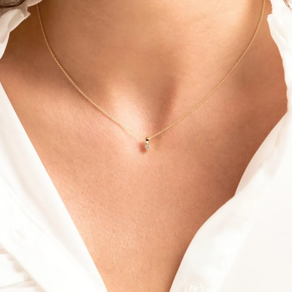 Diamantanhänger für Damen aus 585er Gold BDP0034Di005-14KGSL