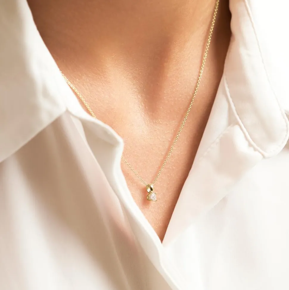 Diamantanhänger für Damen aus 585er Gold BDP0035Di020-14KGSL