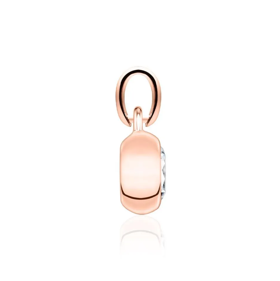 Diamantanhänger für Damen aus 14 karätigem Roségold BDP0033Di020-14KRSL