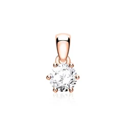 Diamantanhänger für Damen aus 585er Roségold BDP0034Di010-14KRSL
