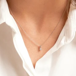 Diamantanhänger für Damen aus 585er Roségold BDP0034Di010-14KRSL