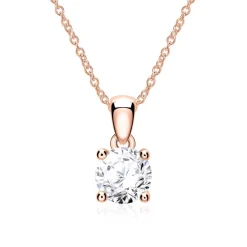 Diamantanhänger für Damen aus 14K Roségold BDP0035Di025-14KRSL