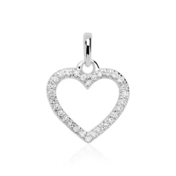 Diamantanhänger Herz aus 585er Weißgold DP0178SL