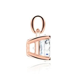 Diamantbesetzter Anhänger aus 14-karätigem Roségold BDP0035Di070-14KRSL