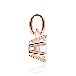 Diamantbesetzter Anhänger aus 14-karätigem Roségold BDP0034Di070-14KRSL
