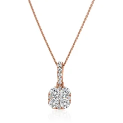 Diamantkette für Damen aus Roségold BDP0050-RSLK