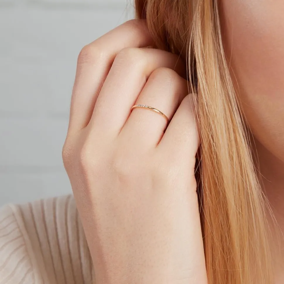 Diamantring aus 585er Gold DR0497-G