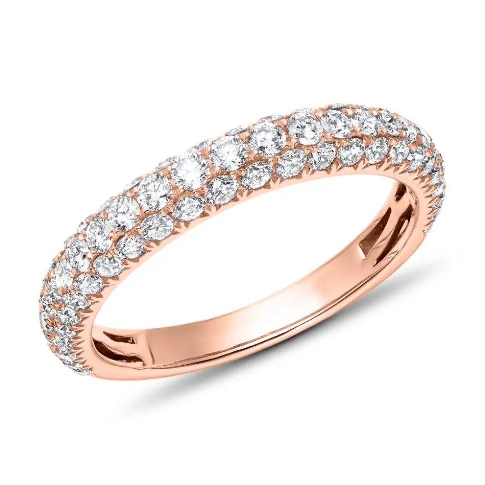 Diamantring aus 750er Roségold, ca. 1,01 ct. DR0539-18KR
