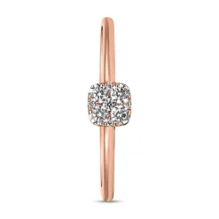 Diamantring aus Roségold für Damen BDR0103-RSL