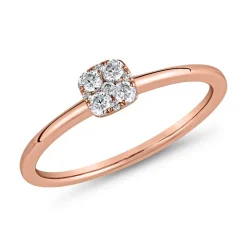 Diamantring aus Roségold für Damen BDR0103-RSL