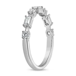 Diamantring aus Weißgold oder Platin für Damen BDR0120-WSL