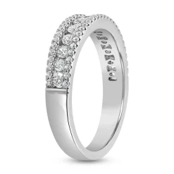 Diamantring aus Weißgold oder Platin mit Diamanten BDR0046-WSL