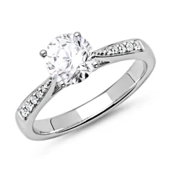 Diamantring 950er Platin DR0146SL-PT