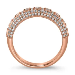 Diamantring für Damen aus Roségold, lab-grown BDR0054LG-RSL