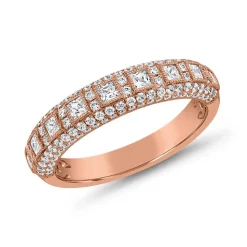Diamantring für Damen aus Roségold, lab-grown BDR0054LG-RSL