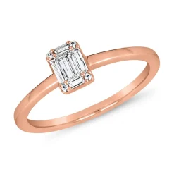 Diamantring für Damen aus Roségold BDR0043-RSL