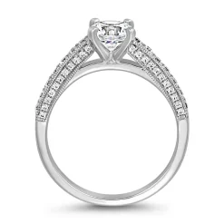 Diamantring für Damen aus Weißgold oder Platin BDR0006-WSL