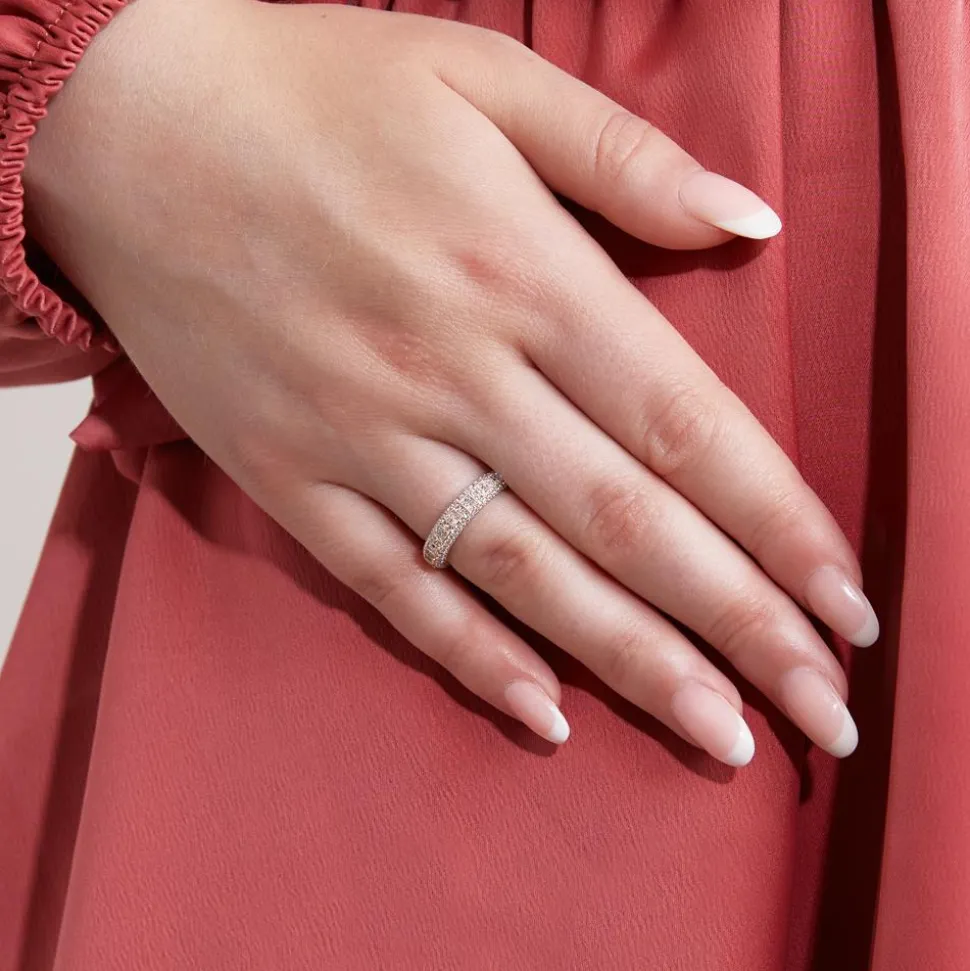 Diamantring für Damen aus Roségold BDR0054-RSL