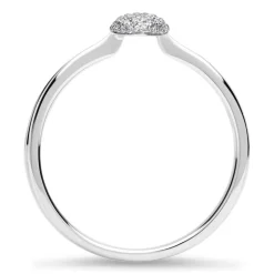 Diamantring Herzmotiv 0,10 ct 750er Weißgold DR0079