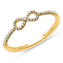 Diamantring Infinity 0,14 ct 750er Gelbgold DR0078SL