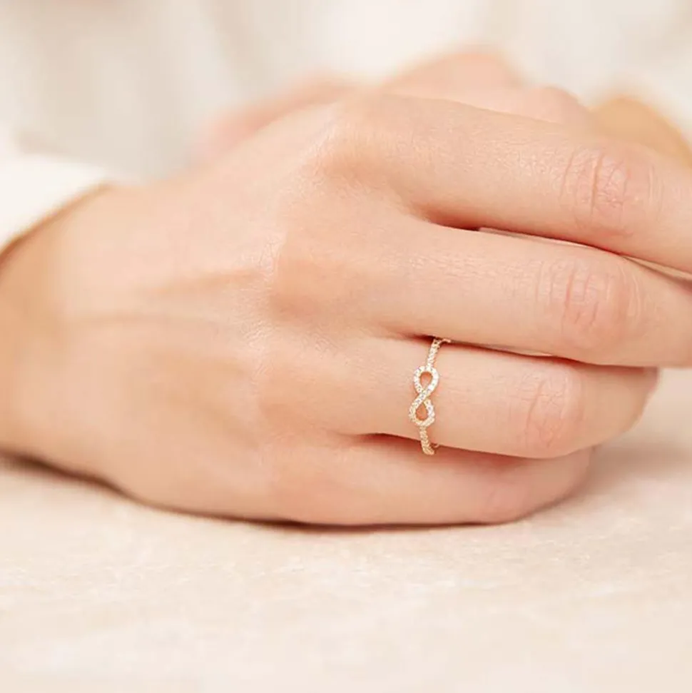 Diamantring Infinity 0,14 ct 750er Gelbgold DR0078SL