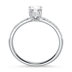 Diamantring mit 0,78 ct gesamt 750 Weißgold DR0054SL